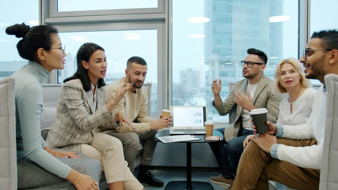 millennials discussing opinions